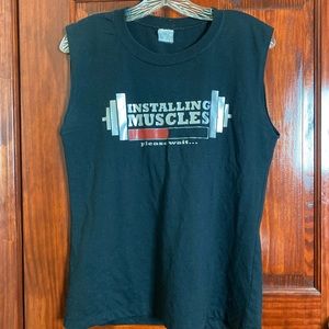 Installing Muscles Sleeveless Shirt Small